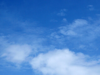 Obraz premium Blue sky with clouds background.It's beautiful and natural.