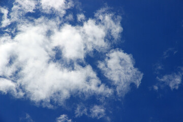 Obraz premium Blue sky with clouds background.It's beautiful and natural.
