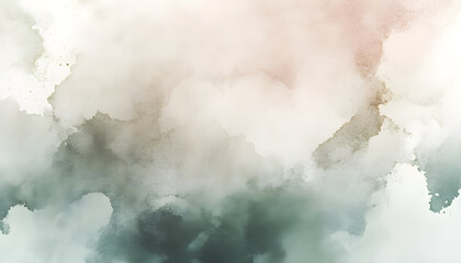 Obraz premium Soft watercolor splashes or strokes in muted tones, offering an artistic yet understated look