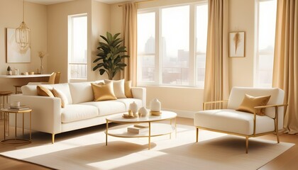 Photo interior modern design room 3d illustration