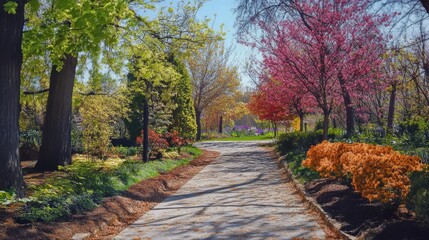Spring day botanic alley