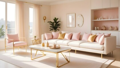 Photo interior modern design room 3d illustration