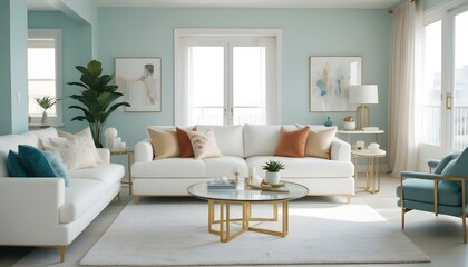 Fototapeta premium Photo interior modern design room 3d illustration