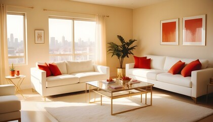 Photo interior modern design room 3d illustration