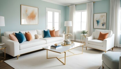 Photo interior modern design room 3d illustration