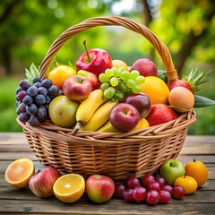 A basket of fruits