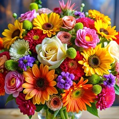 bouquet of colorful flowers