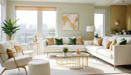 Photo interior modern design room 3d illustration
