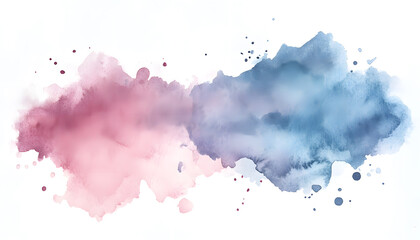 Obraz premium Soft watercolor splashes or strokes in muted tones, offering an artistic yet understated look