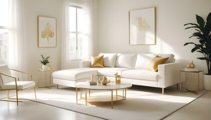 Photo interior modern design room 3d illustration