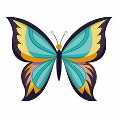 Obraz premium A beautiful monarch butterfly isolated on white background. Generative Ai