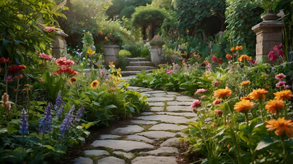 Obraz premium flowers in the garden