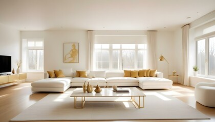 Fototapeta premium Photo interior modern design room 3d illustration