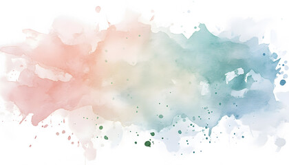Obraz premium Soft watercolor splashes or strokes in muted tones, offering an artistic yet understated look