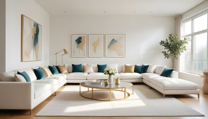 Photo interior modern design room 3d illustration