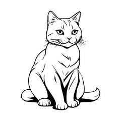 illustration of a cat