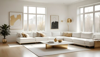 Photo interior modern design room 3d illustration