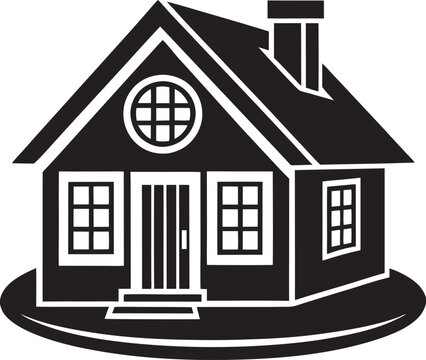 recommend clip art: House icon isolated on white background Vector illustration, Home flat icon.