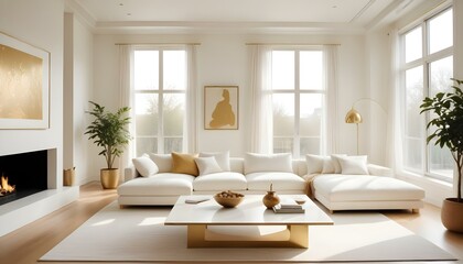 Photo interior modern design room 3d illustration