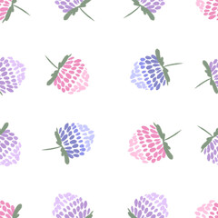 Seamless pattern with berries