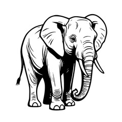 Fototapeta premium elephant illustration
