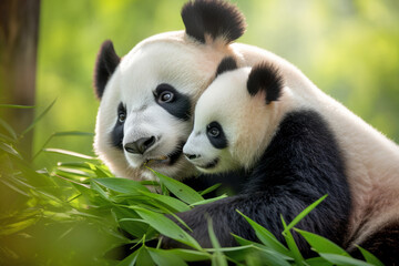Obraz premium Panda Animal Wild Beauty Freedom Wilderness Enchanting