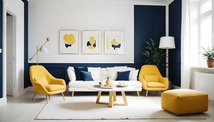 Photo interior modern design room 3d illustration