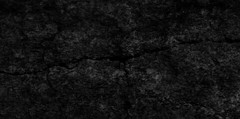 Fototapeta premium Abstract Dark black stone wall grunge aged rough texture background. closeup texture of black color. Gray concrete cracked walls in the background. grey and black messy wall stucco texture background 