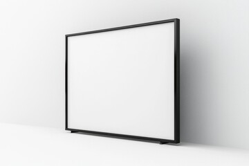 TV screen mockup on isolated background created with Generative AI