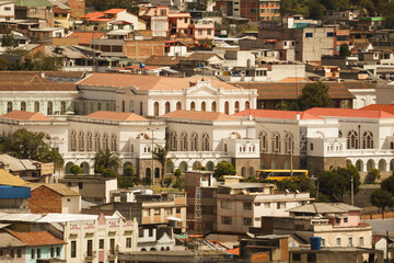 streets of the old colonial  town