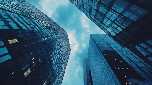modern office buildings pic from the botom 