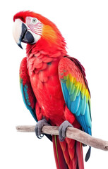 Fototapeta premium PNG Parrot bird animal white background wildlife.