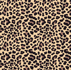 
leopard vector background design, seamless stylish pattern with cat spots