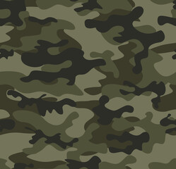 Fototapeta premium army camouflage seamless pattern, modern military background, fashion design for textiles, khaki texture