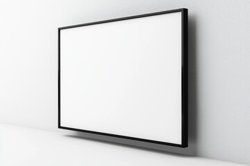 TV screen mockup on isolated background created with Generative AI