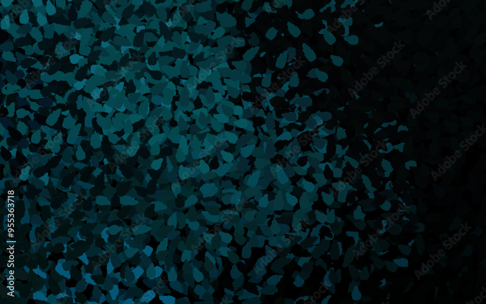 Canvas Prints dark green vector backdrop with memphis shapes.