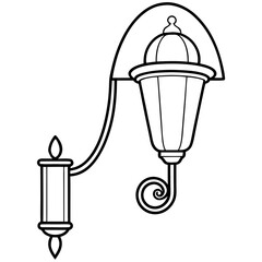 Wall Sconce Art Vector