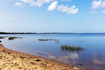 Quiet photo shot on the banks of the Wadden side on the island of Sylt