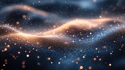 Fototapeta premium Soft white glitter background with a serene bokeh effect and luminous highlights.