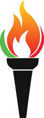illustration of a burning candle