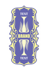 Food and beverage packaging label sticker design