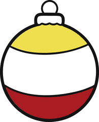 Christmas ball vector illustration art