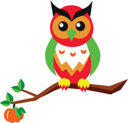 owl sitting on a branch