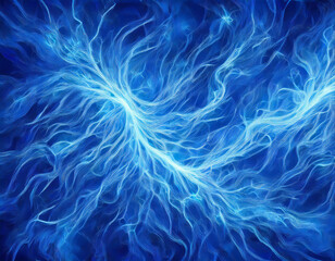 Obraz premium Dynamic Blue Electric Pulses Futuristic Abstract Tech Background with Vibrant Glowing Energy