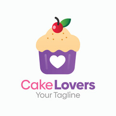 Cake Lovers Logo Design Template. Good for Business, Agency, Community and Organization