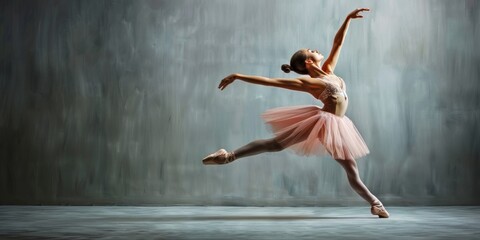 Ballet Dancer in Mid-Air