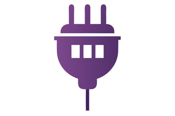 Electric plug icon design