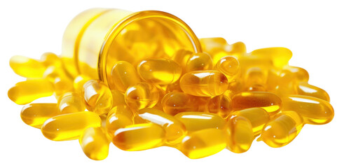 Fototapeta premium PNG Pharmacy medicine capsule yellow.