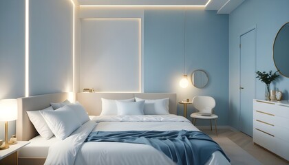Photo interior modern design room 3d illustration