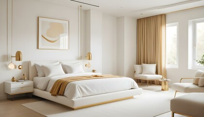 Photo interior modern design room 3d illustration